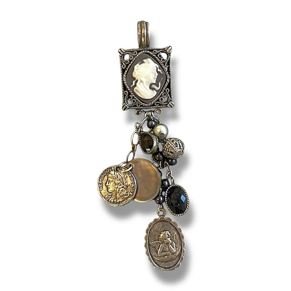 Laila Rowe Cameo Dangling Charm Pendant Jewelry